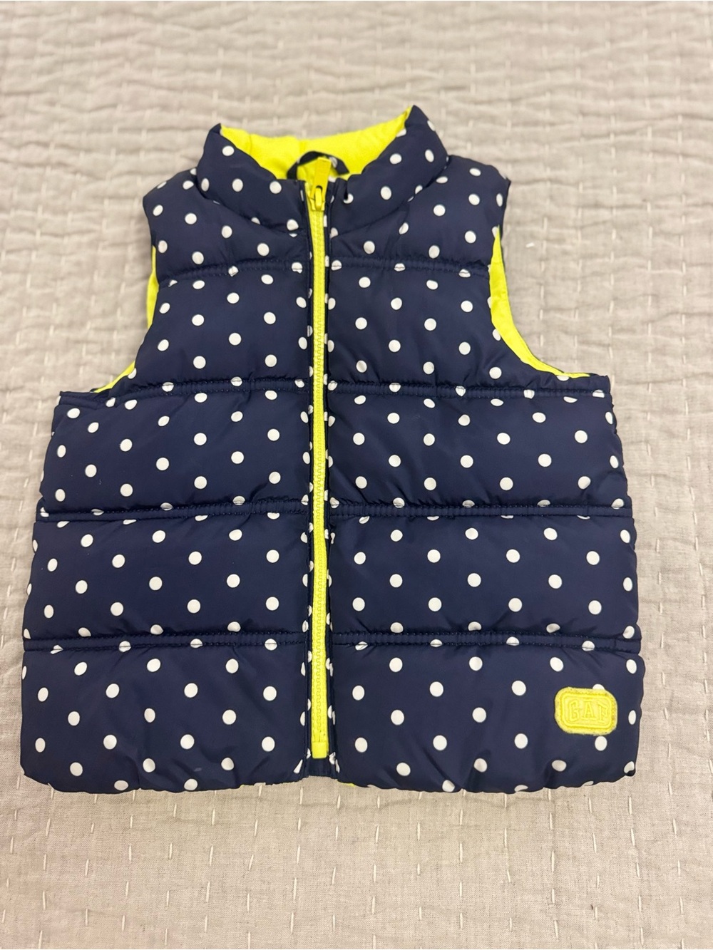 babyGap Polka Dot Puffer Vest - Size 3T